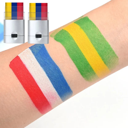 Bastão Tinta Facial Bandeira Nacional Tinta Facial Com Bandeira Da Irlanda, 3 Cores e Verde