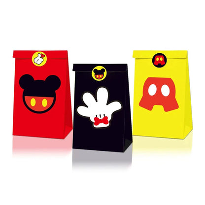 Kit Decoração Sacolas Presente Festa de Aniversário Infantil Mickey Baby e Minnie Baby