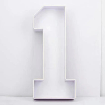 Letras Gigante Moldura para Balão com Números, Mosaico de Balões de 73 cm, Moldura