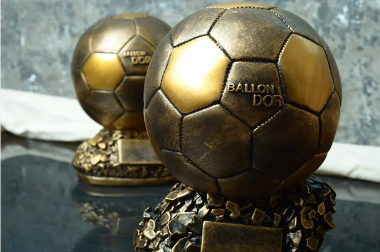 Bola de Copa do Mundo Futebol Dourado Personalizável Troféu Copa Mundo Troféu Futebol
