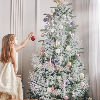 Pinho Agulhas Ramos Branco 10 Unidades Folhagem para Imitação de Natal Folha Artificial