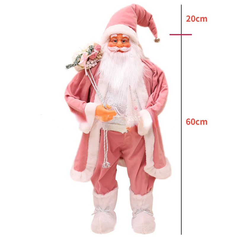Papai Noel Grande Estatueta de Papai Noel Boneco de Papai Noel Estátua Ornamento Figura