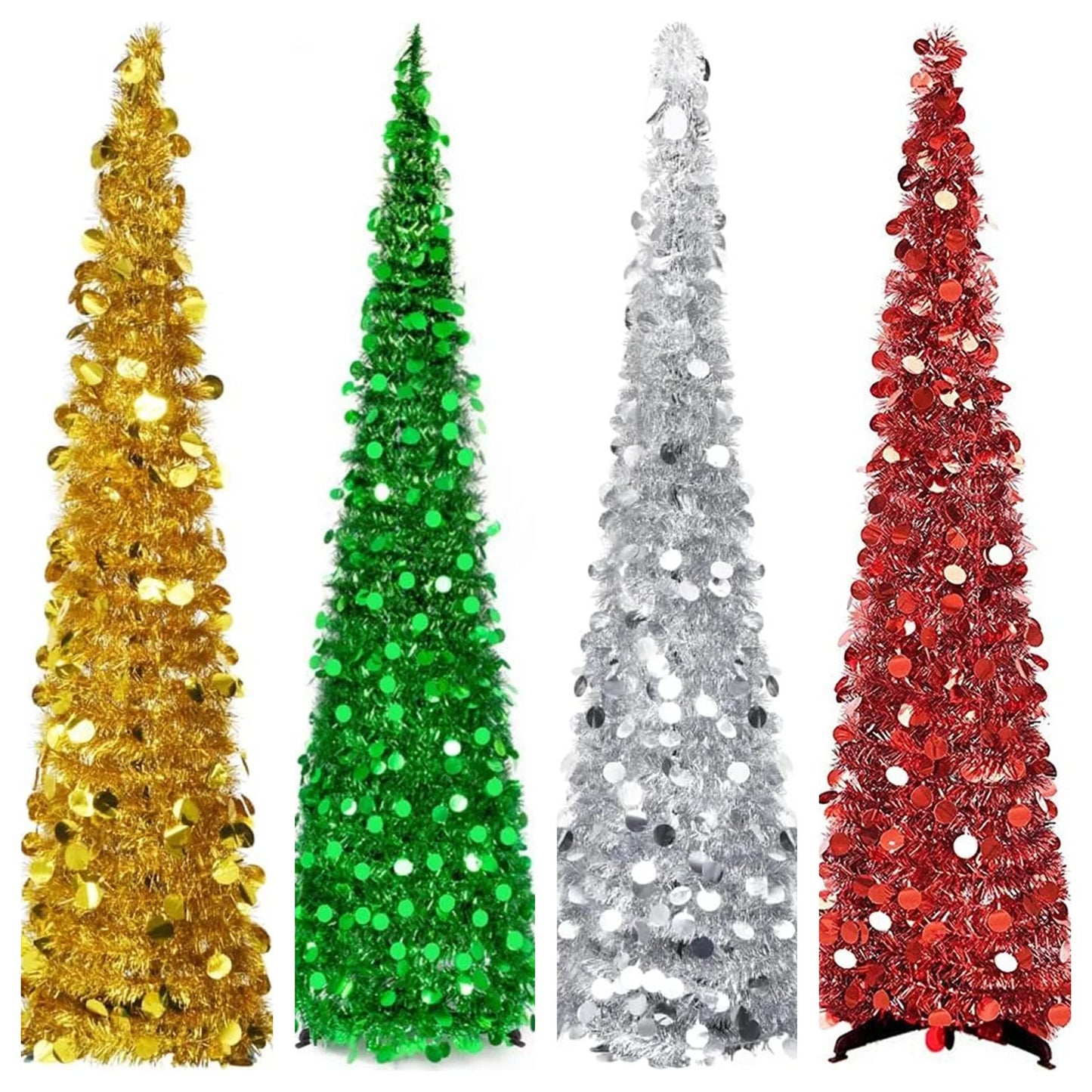 Árvore de Natal Artificial Pop-Up de 1.5 Metros Árvore de Natal para Decoração Ambientes