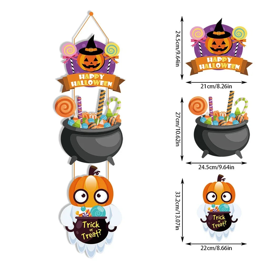 Decoração de Halloween - Conjunto de 1 peças de decoração Halloween castelo fantasma