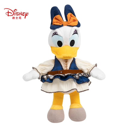 Disney Minnie Mouse Margarida/Pato Donald/Mickey, rosa e preto saia bolinhas pelúcia