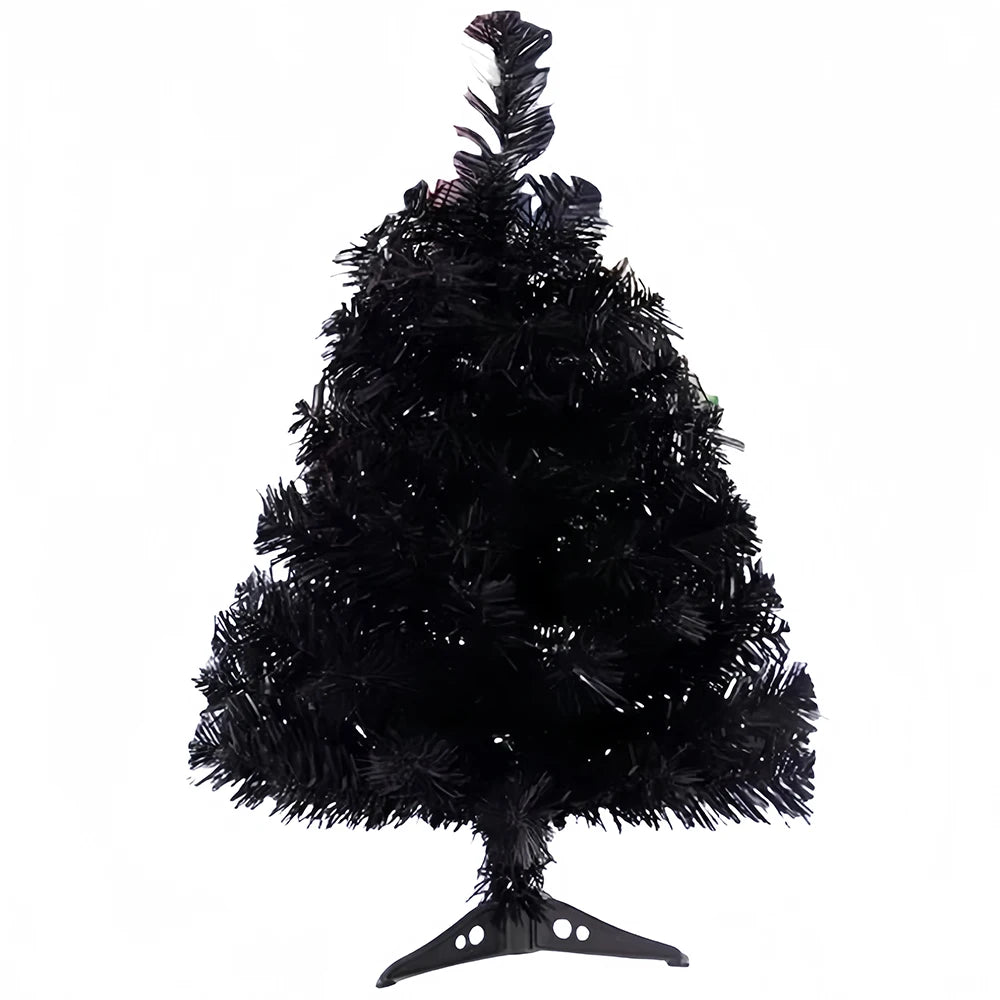 Mini Árvore de Natal Cinza/Branco 45cm/60cm (Entre 35 e 70 Galhos) Pinheiro Artificial