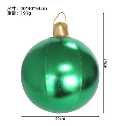 Bola de Natal Inflável Colorido Internos 40cm*Largura*54 cm*Peso: 191g Gigante 40cm PVC