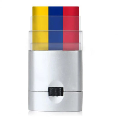 Caneta rosto bandeira torcida Romênia, caneta maquiagem para pintar uma bandeira Copa