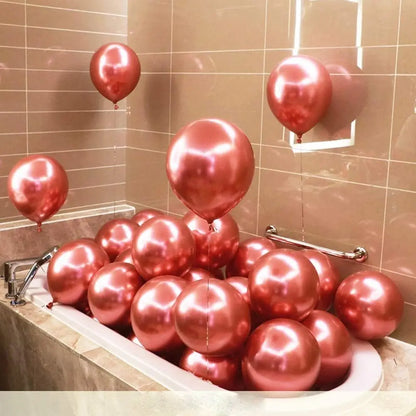 Balão metalizado Vermelho - 12 Polegadas - 50 Unidades