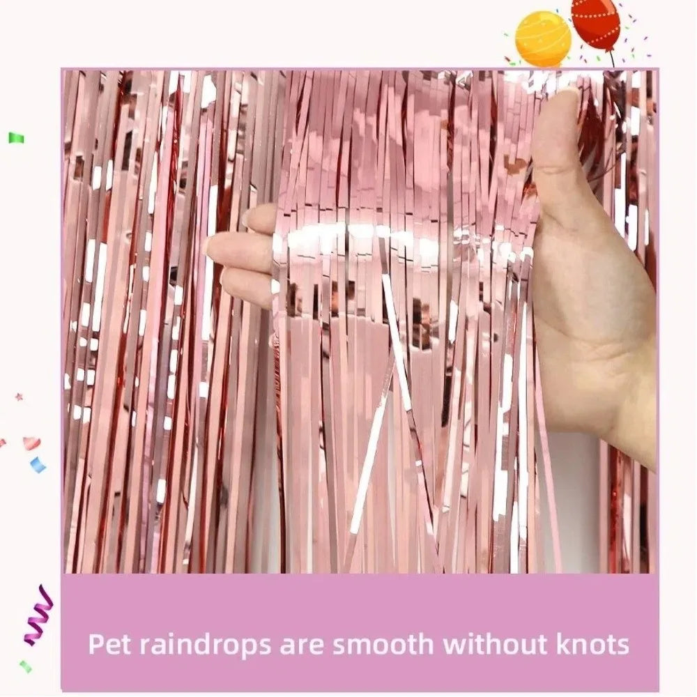 Cortina Laser Decorações flutuantes de desfile de glitter de 3,5 m trailer, guirlanda alumínio