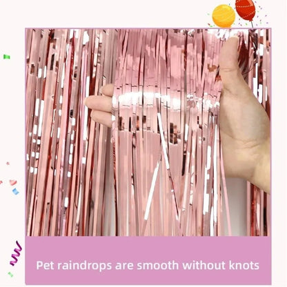 Cortina Laser Decorações flutuantes de desfile de glitter de 3,5 m trailer, guirlanda alumínio