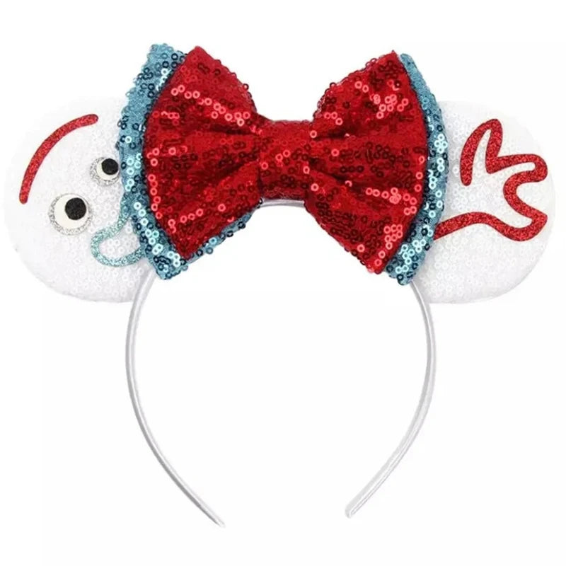 Tiaras Acessórios Disney orelha de rato com laço brilhante, Lantejoula de dupla celebração