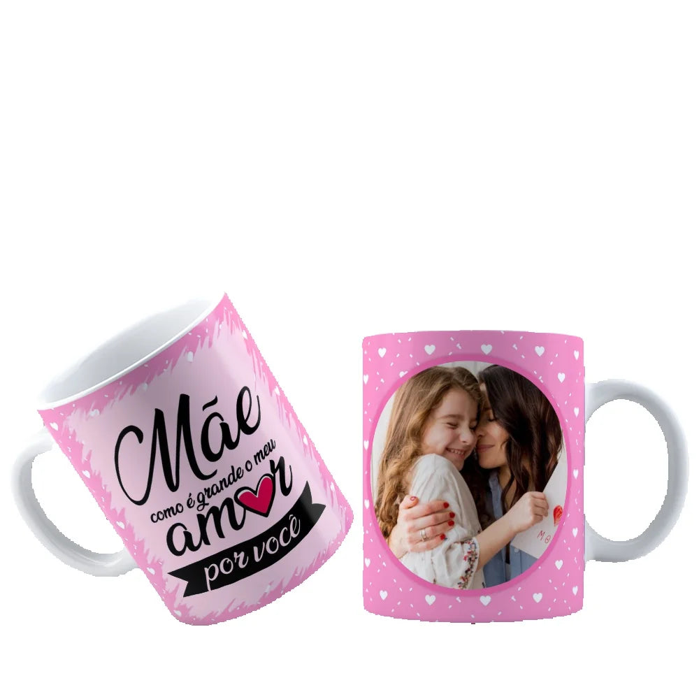 Caneca Personalizada dia das Mães Kit Caneca E Quadro Azulejo Dia Das Mães