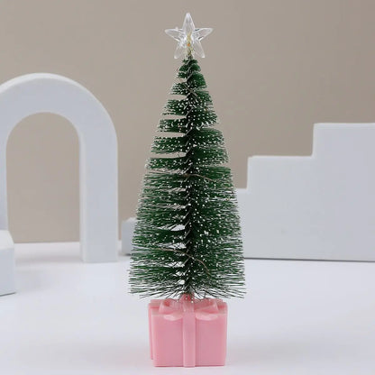 Árvore de Natal Pequena com Luz Multicolorida Conjunto de 3 Luzes LED Coloridas Natal