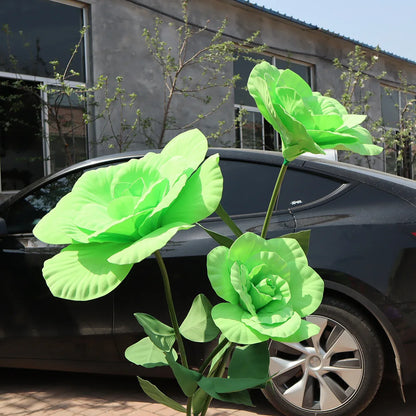 Simulação Peônia Flor , Foto Adereços Janela Exibição Artificial e Gigante 50cm Flores