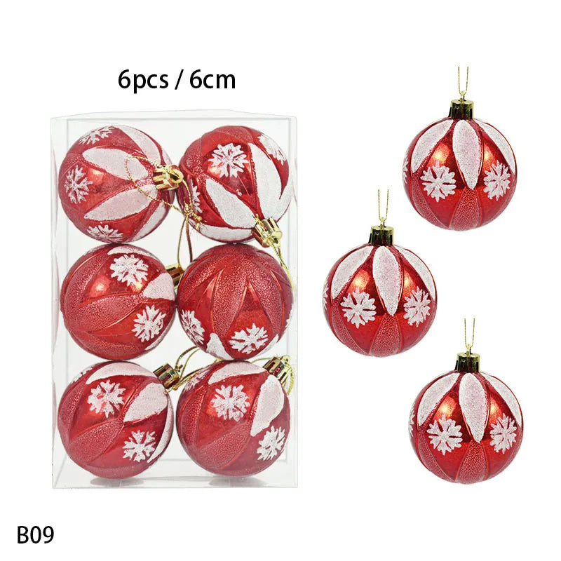 Bola de natal glitter Conjunto de 24 peças de decorações de Natal com bolas Natal  bolas
