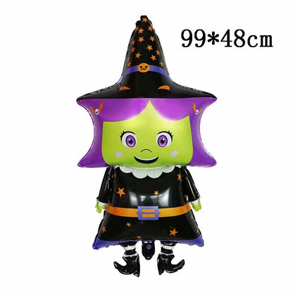 Decoração de festa de Halloween 3D balões decoração abóbora gato balão forma fantasma