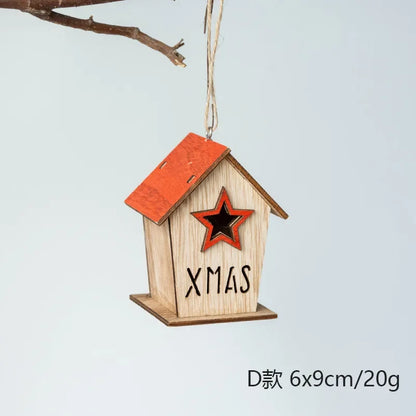 Cerca Decoração Natal Neve Pinho Decoração árvores Natal | Portão árvore natal madeira