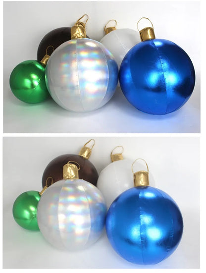 Bola de Natal Inflável Colorido Internos 40cm*Largura*54 cm*Peso: 191g Gigante 40cm PVC