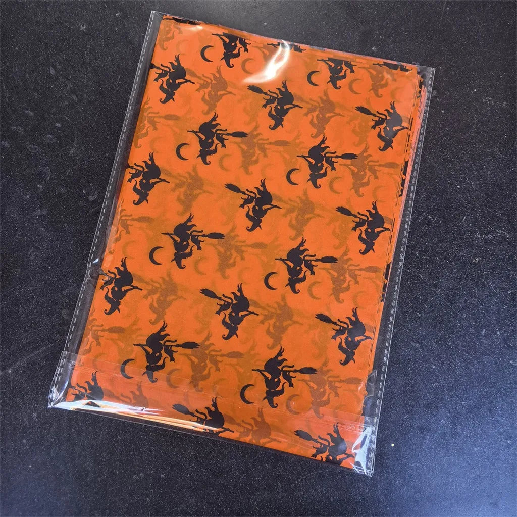 Papel de Seda 20 peças e Papel de Embrulho Decorativo com Temática de Halloween Colorido