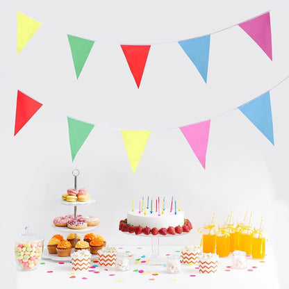 Bandeiras De Flâmulas, Bandeiras Multicoloridas Para Festas De Aniversário