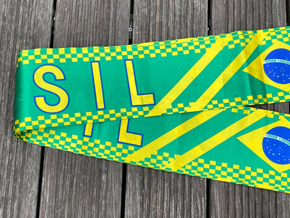 Cachecol esportivo de futebol para a euro malha de futebol de Portugal, 145*18 cm