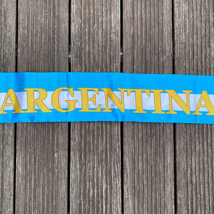 Cachecol de futebol da Copa do Mundo, presente íntimo lenço de futebol para exterior