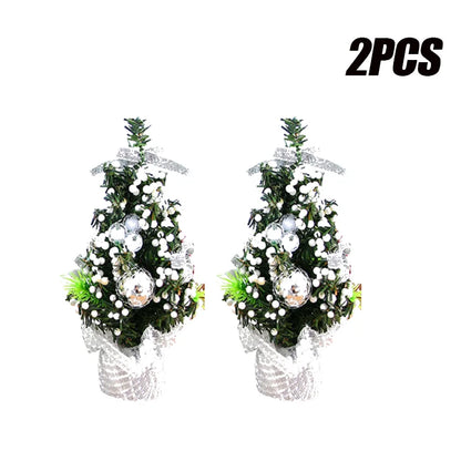 Mini Árvores de Natal 3 Peças Árvore de Natal de Mesa 20cm Decoração de Árvore de Natal