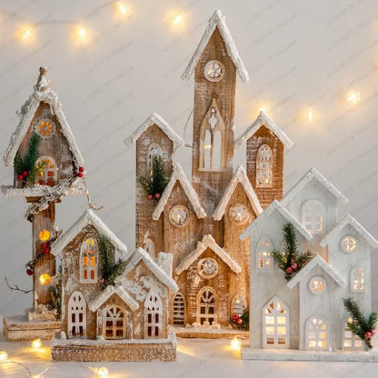 Cerca de Madeira Decoração para Base da Árvore de Natal Decorações Domésticas Natal