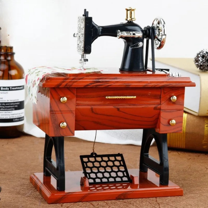 Caixa de música fonógrafo retrô clássico gramofone musical caixa mesa decoração