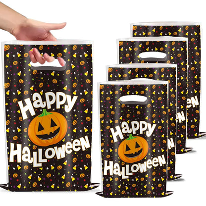 Sacolas Plásticas para Guloseimas e Presentes de Halloween, Sacolas de "Doces ou Travessuras"