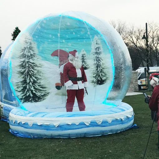 Bola de Natal Inflável de Dimensões 3m*4m*5m Bola Gigante de Natal Decorada em PVC