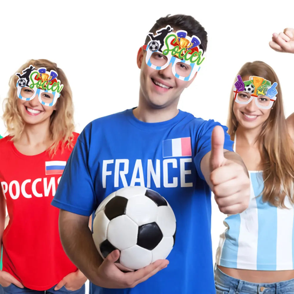 Óculos Copa do Mundo 1 peça óculos lembrancinhas de festa de futebol decorações óculos