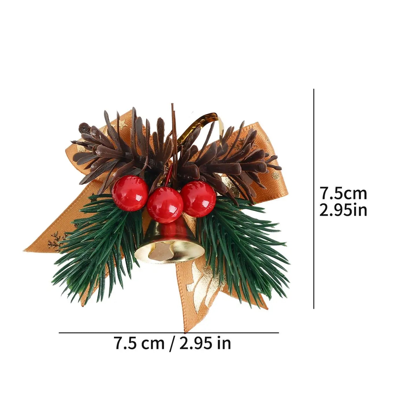Laços Xadrez 1/5/10/20/30 Peças de Serapilheira de Natal com Sino Laços de Fita Xadrez