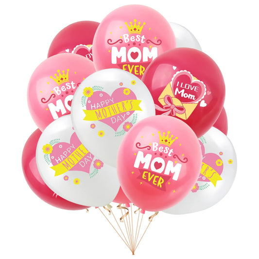 Balões Feliz Dia das Mães 10 peças feliz dia das mães balões de festa temático da mãe