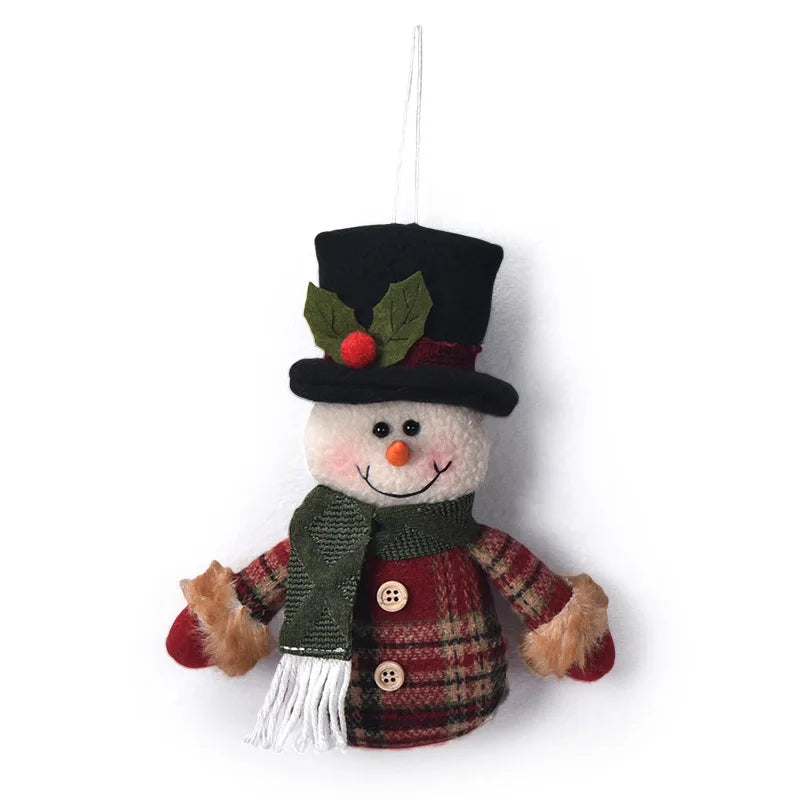 Boneco de Papai Pingente Noel Fofo em Forma de Cervo, Boneca de Natal, Enfeite Pendurar