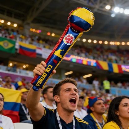 Balões Bastões Reutilizáveis Alumínio Copa do Mundo 50 Unidades