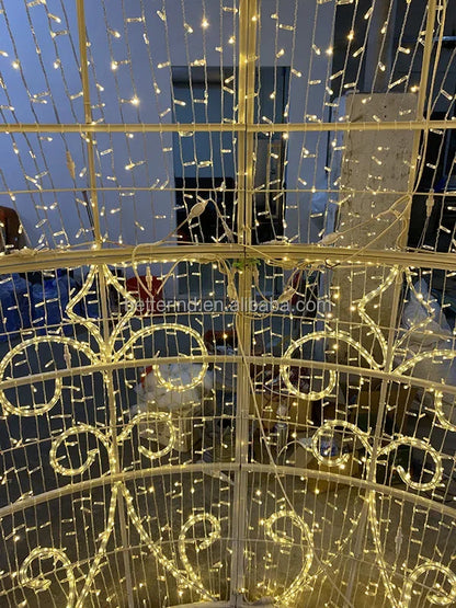Bola de Natal  Shopping Grande LED Exterior Metal Decorativa Arco decorativo de Natal 3m