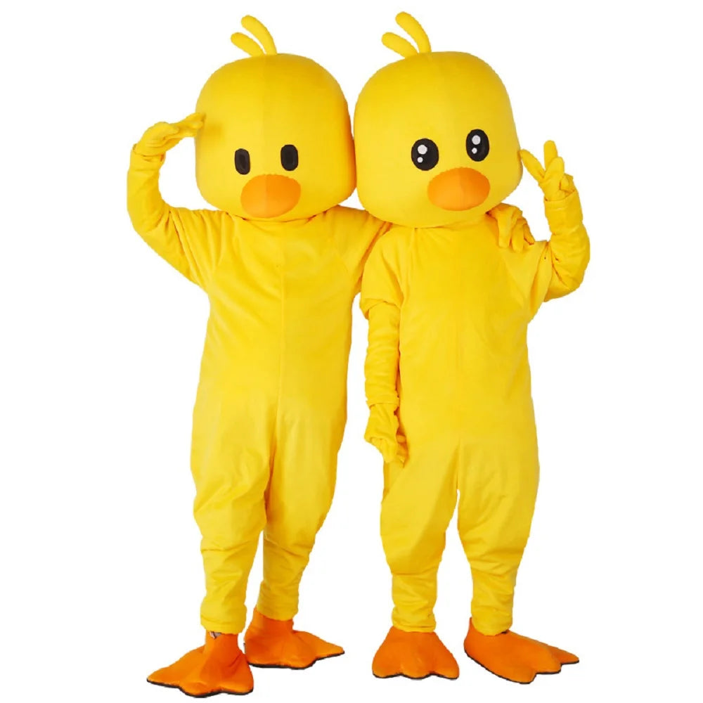 Fantasia Adulto Pintinho Amarelinho Amarela - Terno de Pintinho Amarelo de Corpo Inteiro Adulto