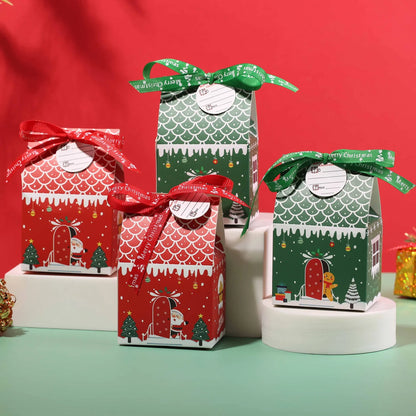 Caixa de presente, pacote com 11x7x5cm caixas de doces reutilizáveis de design diferente
