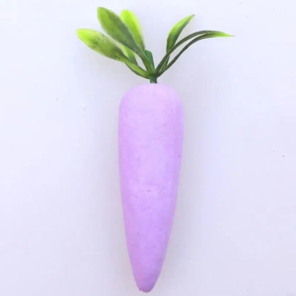 12 Peças cenouras de páscoa brinquedo cenoura de tecido artificial decoração coelho