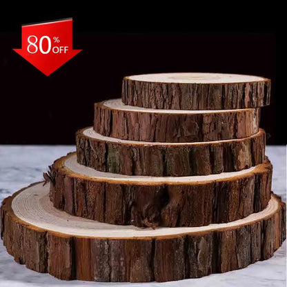Discos de madeira, 5 peças, discos de tronco de madeira de 4 a 5 cm, círculos de madeira