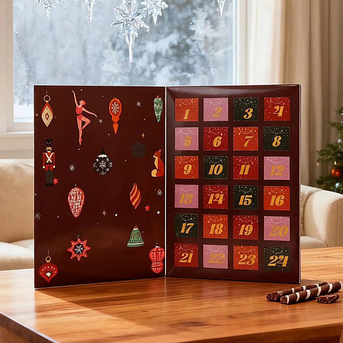 Calendário Advento Decorativo Faça Você Mesmo Seus Calendários do Advento Caixa