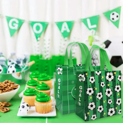 Bolsas Copa do Mundo De Tecido Não Tecido Com Tema Futebol, 5/10 Peças e Embalagem