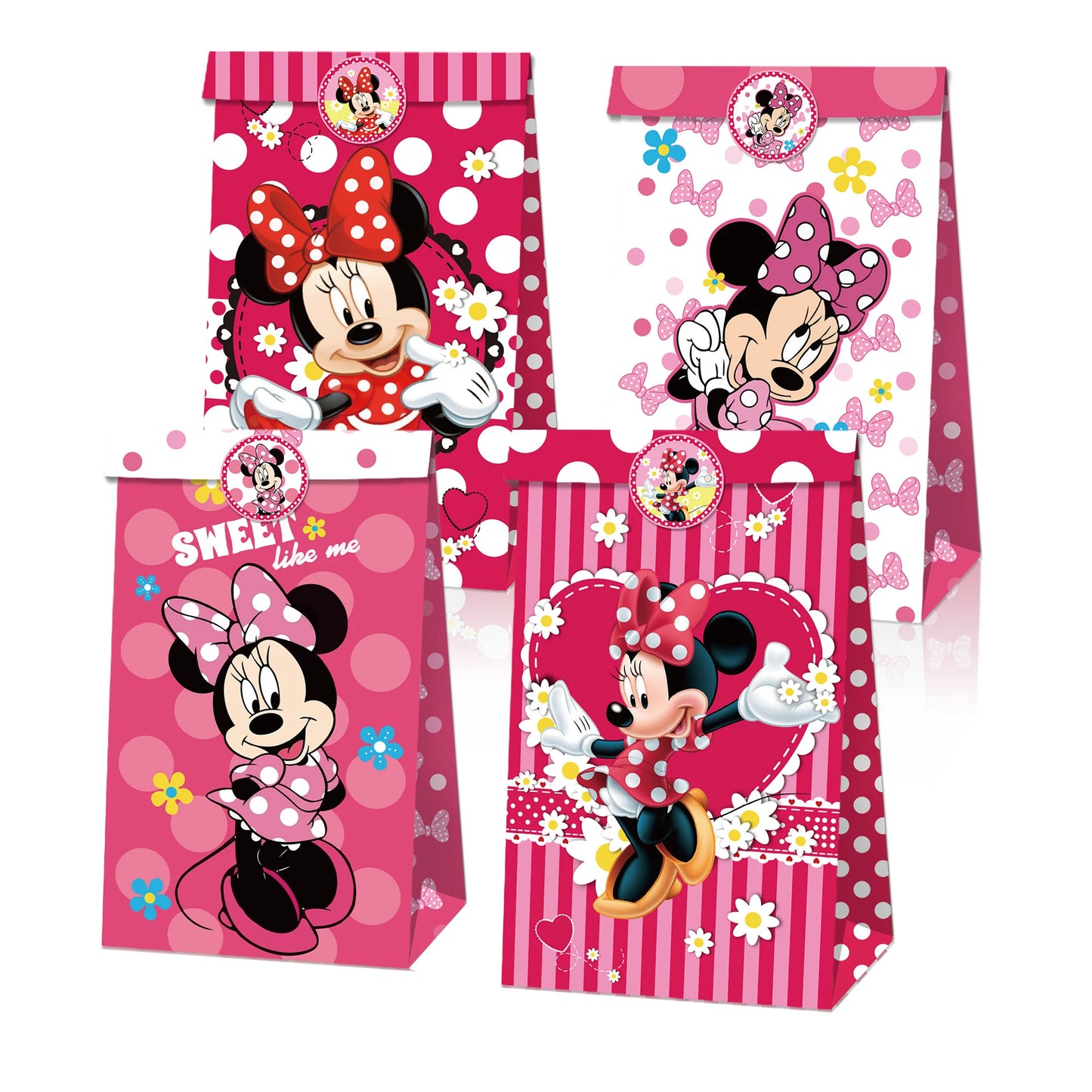Kit Festa Mickey e Minnie 24 peças Pequeno Lembranças para Festa Mickey e Minnie