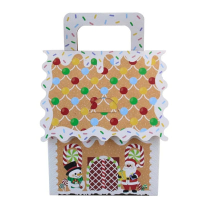 Caixa de presente, 10 caixas de papel com design de casa fofa para doces, presentes natal