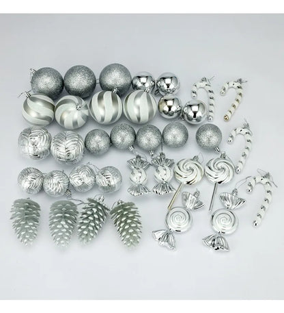 Bola de natal 36 peças enfeites de bola de Natal em formato especial, decoração de festa