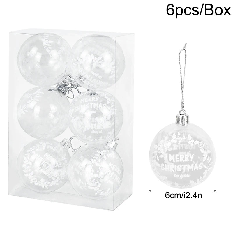 Bola de natal glitter Conjunto de 24 peças de decorações de Natal com bolas Natal  bolas