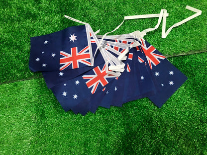 Bandeirinhas Copa do Mundo Cordão de bandeira da Austrália, 50 peças, faixa australiana