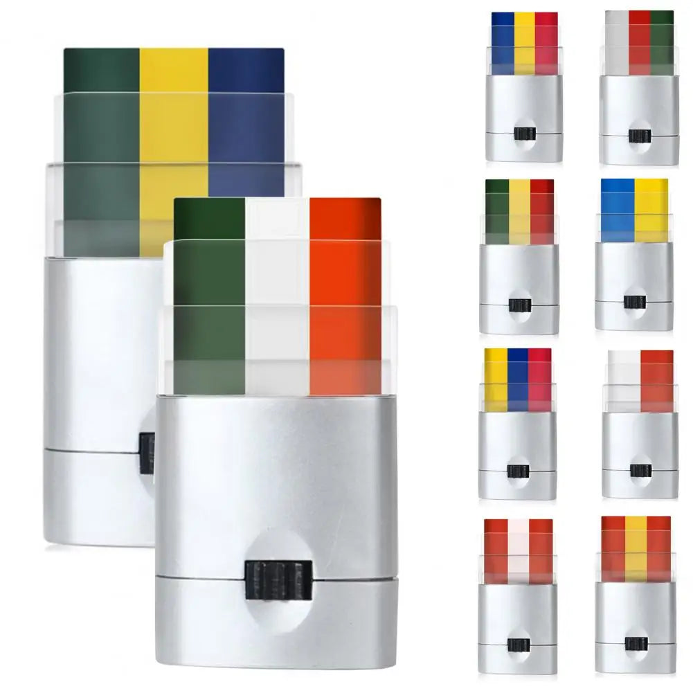 Caneta rosto bandeira torcida Romênia, caneta maquiagem para pintar uma bandeira Copa